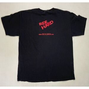 Diesel Energy Drink Ride Hard Graphic T-shirt Men XL Black Short Sleeve
